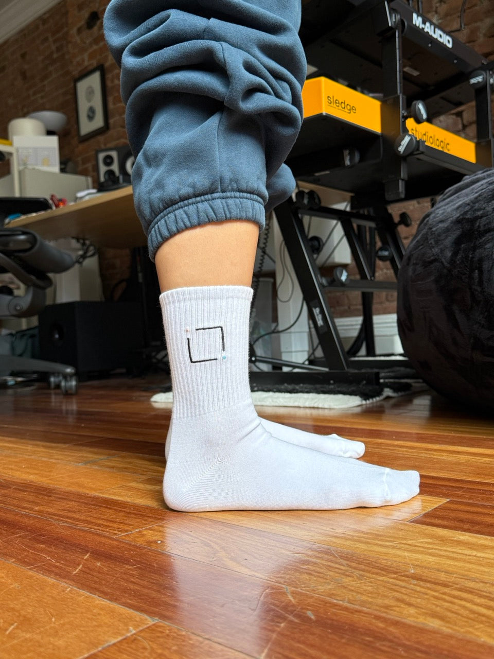Embroidered Logo Socks