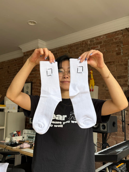 Embroidered Logo Socks